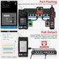 Multifunction RJ45 Network Caber Tester, 4" IPS Touch Screen UTP Cable Tester,Rechargeable Ethernet Cable Tracer,Support Network Tools, POE++ Detect,Cable Length Meter,RJ45 TDR Test, NCV,PD Power,FTP