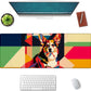 Corgi Large Mouse Pad, Gaming Mouse Pad, Keyboard Mat, Non-Slip Rubber Base, Office Accessories, Desk Mat, MousePads for School, Work, Home Decor Gifts 31.5" x 11.8"