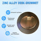 Desk Grommet 1-3/8" (35 mm), Desk Cord Hole Cover, Cable Grommet Metal Zinc Alloy Materilal, Desk Hole Grommet for Office and Home Table Cable, Detachable Cable Cord Organizer (Bright Silver 1 Pcs)