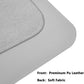 PU Leather Desk Pad Protector Gaming Mouse Pad Non Slip Desk Mat for Keyboard and Mouse Waterproof Desk Writing Pad for Office and Home Desk Accessories(Gray, 23.6 * 11.8)