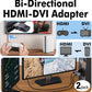 DVI to HDMI Adapter, 2-Pack – Bi-Directional DVI-D Male to HDMI Female Converter – 4K/30Hz UHD Video Support for Monitor, HDTV, Projector, PC, PS4, Laptop – Gold-Plated Connectors