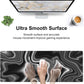 Black and White Marble Desk Mat,Large Marble Ink Texture Gaming Keyboard Mouse Pad,Non-Slip Rubber Base Desk Pad Thick Stitched Edges Waterproof Mousepad Mouse Mat 31.5"x11.8"
