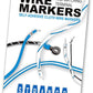 Premium Wire Marker Book for Cable Management, Vinyl-Coated, High-Tack Adhesive, Electric Panel Wire Label Stickers - 10 Pages, 1 Book, Numbered 46-90 (Pack of 5)