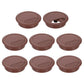 uxcell 8 Pcs 60mm (2.36 Inch) Desk Grommet, Plastic Cable Hole Cover, Wire Cord Cable Organizer for Home Office Computer Desk Cabinet, Brown