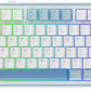 EPOMAKER x Aula F75 Gasket Mechanical Keyboard, 75% Wireless Hot Swappable Gaming Keyboard with Five-Layer Padding&Knob, Bluetooth/2.4GHz/USB-C, RGB (Sea Salt Blue, Ice Vein Switch)