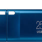 Samsung Type-C USB Flash Drive, 256GB, Transfers 4GB Files in 11 Secs w/Up to 400MB/s USB 3.2 Gen 1 Read Speeds, Compatible w/USB 3.0/2.0, Waterproof, 2022, Blue, MUF-256DA/AM