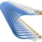 Cat6a Patch Cables 0.5ft (24 Pack) Slim, Cat6 Ethernet Patch Cable Pure Copper, Flexible Cat 6 Patch Cable 550MHZ 10G, Space-Saving Cat 6A Network Cables for Patch Panel, Blue