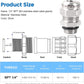 2 Pcs 1/4" NPT Stainless Steel Waterproof Cable Gland, IP68 Waterproof Adjustable Cable Glands, Strain Relief Cord Grip Connectors with Gaskets and Locknut for 4-8mm Cable Diameter