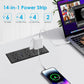 Recessed Power Strip with PD 30W Fast Charging, Conference Desk Flush Mount Outlets Plug in 6 Outlets & 8 USB Ports,3FT Cord Furniture Drawer Outlet Black
