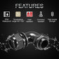 LeMotech M25 Cable Gland, 90 Degree Adjustable 13-18mm Strain Relief, Cord Connectors Nylon Joints with Gaskets, 2 Pcs, Black