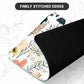 ITNRSIIET Mouse Pad with Stitched Edge Premium Textured Smooth Precise Operation Waterproof Washable Non-Slip Rubber Base Desktop Protection Mat, 10.2×8.3×0.12 inches, Beautiful Flowers