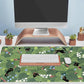 Kawaii Anime Aesthetic Black Cat Forest Plant Desk Mat, Green Sage XXL Large Extended Mouse Pad Gaming Cute Cats Desk pad, Laptop Keyboard and Mouse Mat for Women Desktop Office Decor 31.5x15.7 in