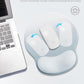 Ergonomic Mouse Pad Wrist Support, Comfortable Mouse Pad Wrist Rest, Relieve Wrist Pain Gel Mouse pad, Non-Slip Rubber Base Mousepad for Laptop, Computer(Gradient Grey Blue)