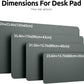YSAGi Leather Desk Protector, Office Mat, Large Mouse Mat, Non-Slip PU Leather Blotter, Laptop Desk Pad, Waterproof Writing Pad for Office and Home (Dark Green, 47.2" x 23.6")