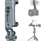 VRIG PH-18 Metal Phone Tripod Mount with Cold Shoe & 1/4"-20 Screw Holes, 360° Rotation Horizontal & Vertical Shooting, Adjustable Angle Smartphone Holder Tripod Adapter for iPhone, for Samsung