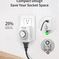 TiFFCOFiO Indoor Mechanical Outlet Timer, 3 Prong Timers for Electrical Outlets, 24-Hour Programmable Plug in Light Timer, ETL Listed (1 Pack)