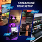 VSDINSIDE Macro Keypad, Stream Controller Deck Gaming Streaming Shortcut Keyboard, 18 Programmable Keys Customizable Visual AI Pad USB Soundboard for OBS, YouTube, Desk Office Setup, Laptop, PC, Mac