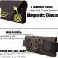 Topstache Leather Phone Holster with Belt Clip for Galaxy S23,iPhone 14,14 Pro,Leather Belt Pouch for Universal Smartphone with Otterbox Case,Flip Cellphone Pouch,L,Darkbrown