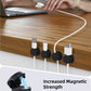 Cord Organizer, Rotatable Cable Organizer 8 Pack, No-Residue Adhesive Spring Cable Clips, Cord Holder for Nightstand, Kitchen, Office Accessories and Car (Black)