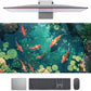 Koi Fish Desk Mat Gaming Koi Pond Desk Pad Large Cute Mouse Pad, Goldfish Mouse Mat XXL Laptop Keyboard Pad, Blue Waters Gamer Mouse Pad Full Mousepads Cool Office Accessories 31.5"x15.7"