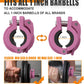 MAXRICH T Barbell Clamp 1 inch Multiple Sizes & Adjustable Weight Clips for Barbell Quick Release Barbell Clips|Barbell Collar Bar Locks for Weight Lifting (PINK)