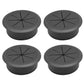 Desk Grommet 2-1/16" (53 mm), Desk Hole Cover for Cables Black, Cable Grommet ABS Plastic, Desk Hole Grommet for Office and Home Table Cable, Detachable & Flexible Cable Cord Organizer-4 Pcs