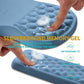 Hokafenle 2 in 1 Ergonomic Mouse Pad Wrist Support & Wrist Rest for Computer Keyboard Set, with Relieve Carpal Tunnel Pain Massage Bulge and Full Memory Gel Design (2In1 Set, Lake Blue)