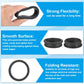 PATIKIL 56.6mm / 2-1/4 Inch Drill Hole,2 Inch ID Rubber Grommets, 3Pcs Top Hat Grommet for Wiring Eyelet Ring Gasket Automotive Firewall Cable Hole Plugs Wires Protection, Black