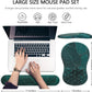Mouse Pad Wrist Support, Laokiiy 2 in1 Keyboard Wrist Rest+ Ergonomic Mouse Pad, Non-Slip Wrist Rest for Computer Keyboard, Made Easy Typing & Relieve Wrist Pain（Banana Leaf Green）