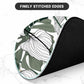 ITNRSIIET Round Mouse Pad with Stitched Edge Premium-Textured Waterproof Non-Slip Rubber Base Desktop Protection Mat Diameter 8.7 inches, Tropical Plant