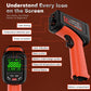 -58℉~3272℉ Infrared Thermometer IR Gun, High-Temp Digital Temperature Gun, 50:1 Non-Contact Pyrometer for Kiln, Forge, Furnace, Engine, HVAC & Industrial Applications