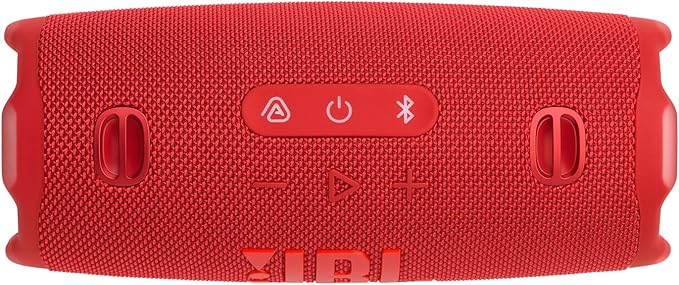 JBL Charge 6 - Portable Waterproof & Drop-Proof Bluetooth Speaker, Bold JBL Pro Sound with AI Boost, 28Hrs of Playtime, Built-in powerbank & Comes with a Sturdy/Removable Carrying Strap (Red)