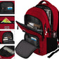 Laptop Backpack,Business Travel Anti Theft Slim Durable Laptops Backpack with USB Charging Port,Water Resistant College Computer Bag for Women & Men Fits 15.6 Inch Laptop and Notebook-Red