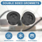 uxcell 4Pcs Cable Cord Grommet, 5/8"(16mm) Rubber Desk Grommets Wire Pass Through Hole Cover with Marked Cable Ties for Home Office Cable Wire Protection, Black