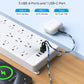TROND Surge Protector Power Strip 15 ft Cord - Long Extension Cord, 13 Widely-Spaced Outlets Expansion with USB C Ports, 4000 Joules, Flat Plug, Wall Mount, ETL Listed, Office Desk Accessory, White