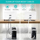 6.6ft - 1.2 inch White Cable Sleeve, Cable Organizer for Desk PC TV Computer, Wire Protector Cable Wrap Cover, Cord Management for Home Office