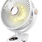 iNeibo 10000mAh Portable Clip on Fan, 90° Oscillating Fan, 8 Inch Rechargeable Battery Operated Desk Fan, Strong Airflow, 5 Speeds, Sturdy Clamp for Golf Cart Home Office Outdoor Travel (White)