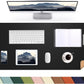 Leather Desk Pad Protector, Office Desk Mat, Large Mouse Pad,Cork Desk Mat, Laptop Desk Pad, Waterproof Desk Writing Pad for Office and Home (35in*17in, Black)