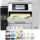 Epson EcoTank Pro ET-5880 Wireless Color All-in-One Supertank Printer with Scanner, Copier, Fax, Ethernet and PCL/Postscript, White