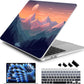 Batianda Premium Case for New MacBook Air 15 inch 2025 M4 2024 2023 with M3 M2 Chip Model A3114 A2941, Designed Protective Plastic Hardshell & Keyboard Cover & Screen Protector, Sunset