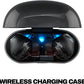 Skullcandy Rail ANC Wireless Earbuds, Bluetooth Headphones, Active Noise Cancelling, Up to 38 Hours Battery, Microphone for iPhone Android, Customizable via Skull-iQ App - True Black