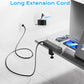 Flat Plug Desk Clamp Power Strip 10FT, 24W Total Charging Station, Desk Edge Mount Power Strip 9 AC Outlets 8 USB Ports Surge Protector, Fit 1.7" Tabletop Edge, Home Office Accessories