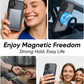 MAGIC JOHN 360° Rotatable Magnetic Invisible Stand for iPhone 16 Case [Camera Control Button] [Compatible with MagSafe] 16FT Shockof for iPhone 16 Case with Kickstand, Black