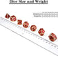 Ruby Red DND Metal Dice, DnDnD 7PCS Metallic D&D Dice Set for Dungeons and Dragons Game