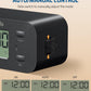DEWENWILS 24 Hour Programmable Digital Timer Outlet with 1 Grounded Outlet, Timers for Electrical Outlets, Light Timer for Indoor Lamp Fan Aquarium, 125V/15A/1000W, 3 Prong, 1/2 HP, Black