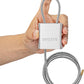 Cable Lock with 3 Keys | L 3.28ft(1m),D 1/6in(4mm) Adjustable Steel Cable Padlock | Aluminum Locks for Bikes, Gate, Lockers & Outdoor Gear | Weatherproof& Silver