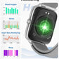 2.06" AMOLED Smart Watch with Blood Pressure, 118 Sports Modes, Fitness Activity Tracker for Men Women, Heart Rate Sleep SpO2 and Stress Monitor, IP68 Waterproof, Ideal Gift, Android iPhone Compatible