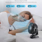 USB Portable Clip on Fan, 2400mAh Battery Type-C 6in, 3 Speed 720° Tilting Head, Black Personal Rechargeable Fan for Desk, Bedside, Golf Cart, Baby Stroller, Indoor & Outdoor Use