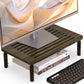 Bamboo Monitor Stand Riser, 4 Adjustable Height, 15.55x9.25 Laptop Stand with Airflow Vents, Desk Organizer for Computer, PC, Printer (Wenge)