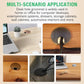 2 Pcs Desk Grommet 1-3/8" / 35 mm, Desk Cord Hole Cover, Cable Grommet Metal Zinc Alloy Materilal, Desk Hole Grommet for Home & Office Pc, Detachable Cable Cord Organizer-Brushed Silver